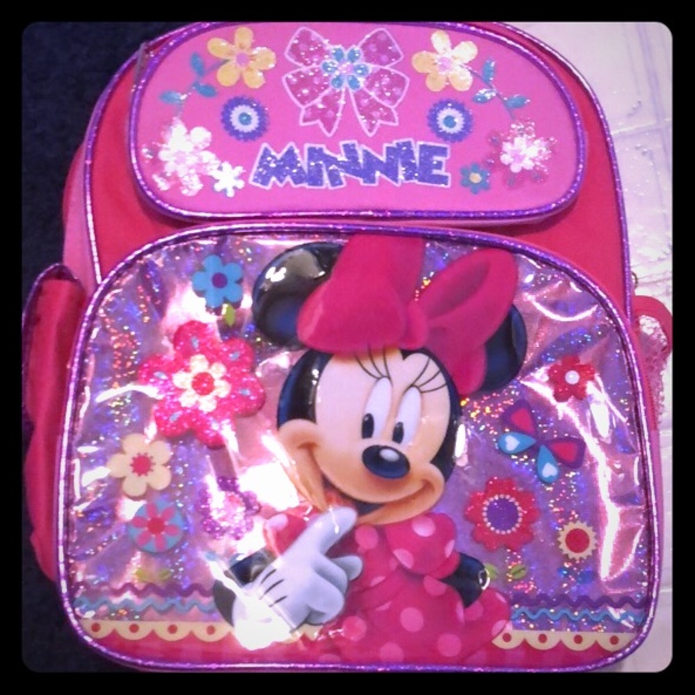 Brand New 12” Disney Minnie Mouse Toddler Backpack